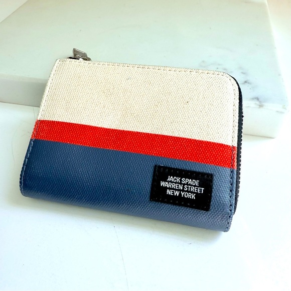 NWOT Jack Spade Warren Street New York Rare Tricolor Wallet - Picture 1 of 7